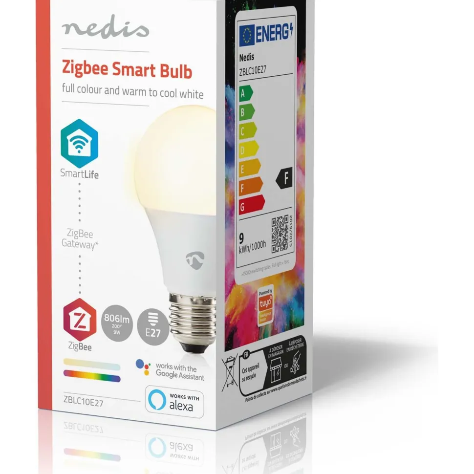 Älylamppu Nedis SmartLife RGB ZBLC10E27, 9W, E27, 2200-6500K