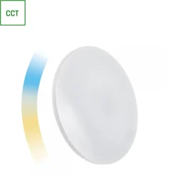 Älyplafondi Spectrum Smart Nymphea Ø488x70mm 36W CCT+DIM WI-FI 2700-6500K valkoinen