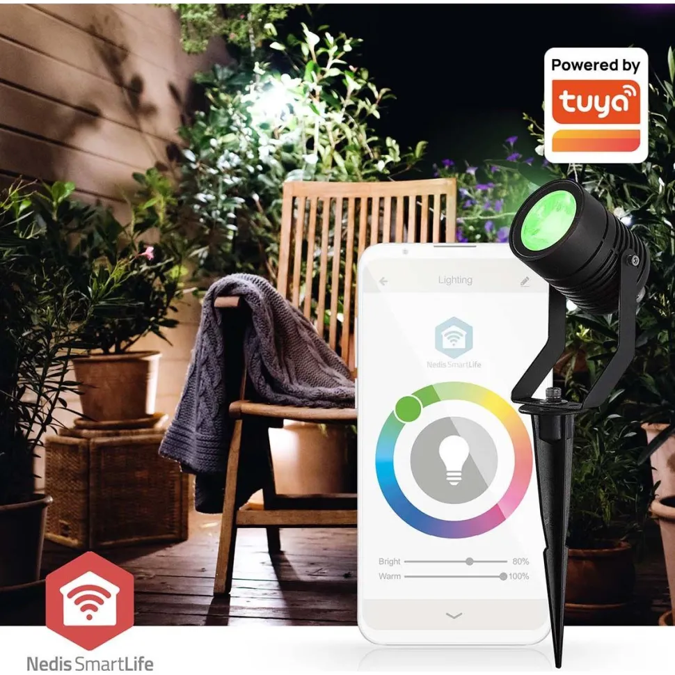 Älyspottivalaisin Nedis ZBLOS10RGBW3 Smartlife ZigBee musta