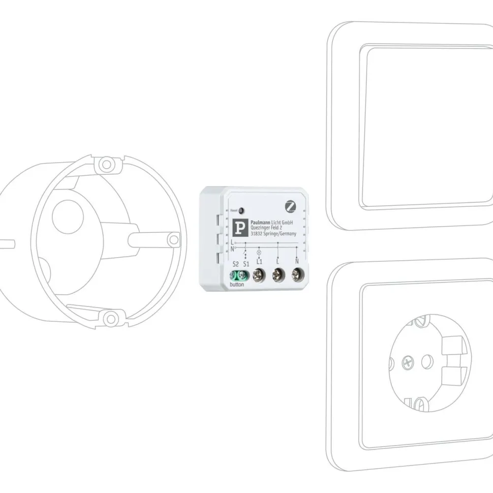Älyvalaistusohjain Paulmann Smart Home Zigbee 3.0, uppoasennettava, On/Off