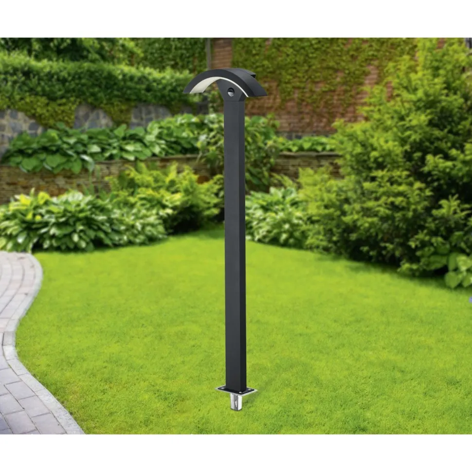 Maajalka Trio 200x405x140 mm harjattu teräs