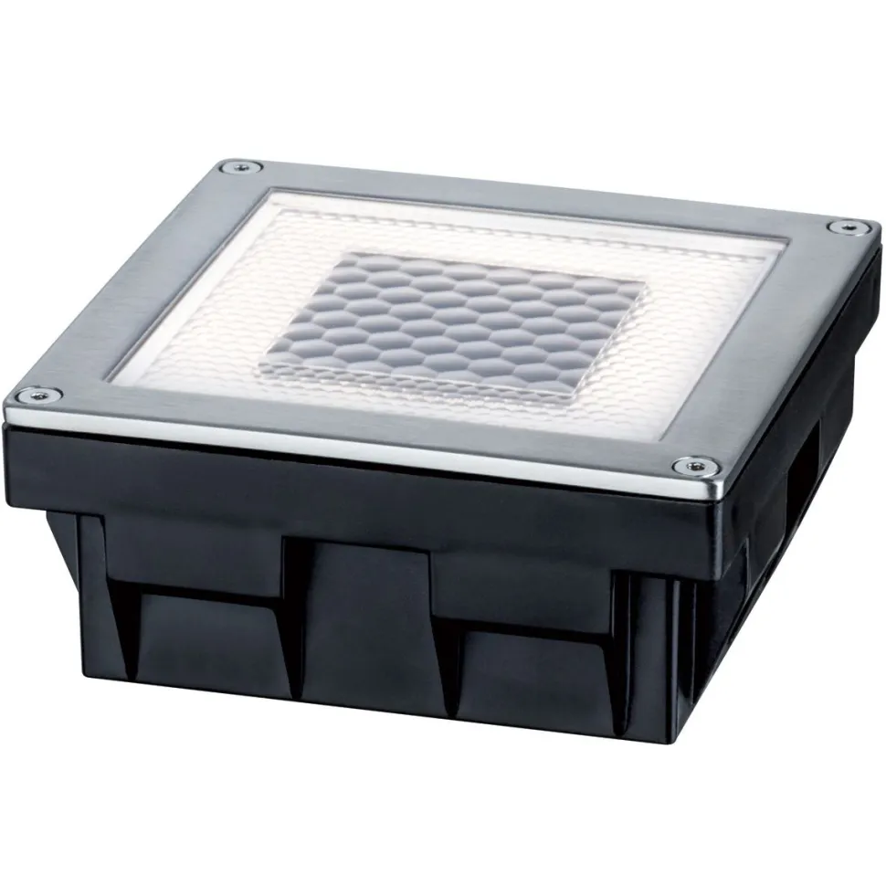 Maaspotti Paulmann Special Solar Cube LED aurinkokennolla 100x100mm teräs