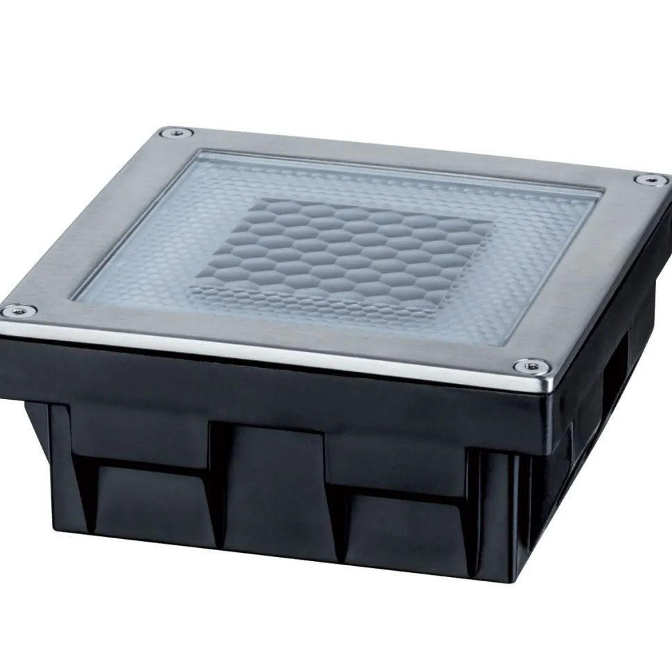 Maaspotti Paulmann Special Solar Cube LED aurinkokennolla 100x100mm teräs