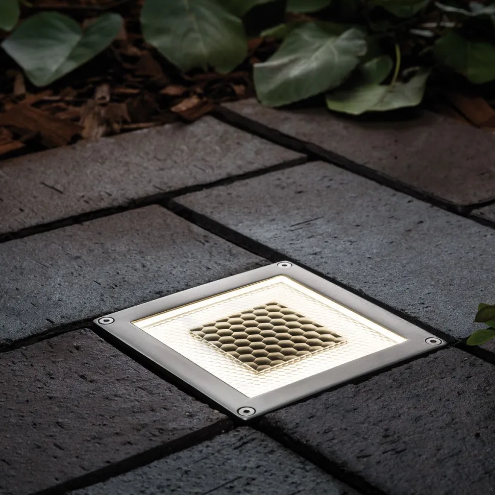 Maaspotti Paulmann Special Solar Cube LED aurinkokennolla 100x100mm teräs