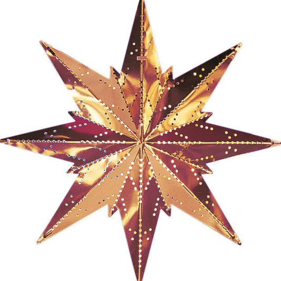 Metallitähti Star Trading Mini, 25cm, valkoinen