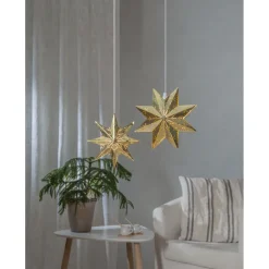 Metallitähti Star Trading Mini, 25cm, valkoinen