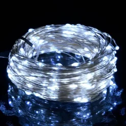 Mikro LED-keijuvalonauha 40 m 400 LEDiä kylmä valk. 8-toiminen