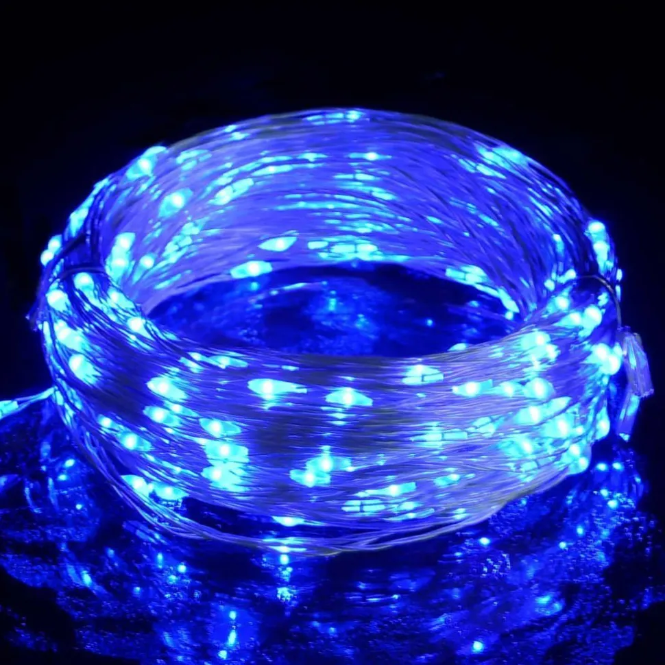 Mikro LED-keijuvalonauha 40 m 400 LEDiä kylmä valk. 8-toiminen