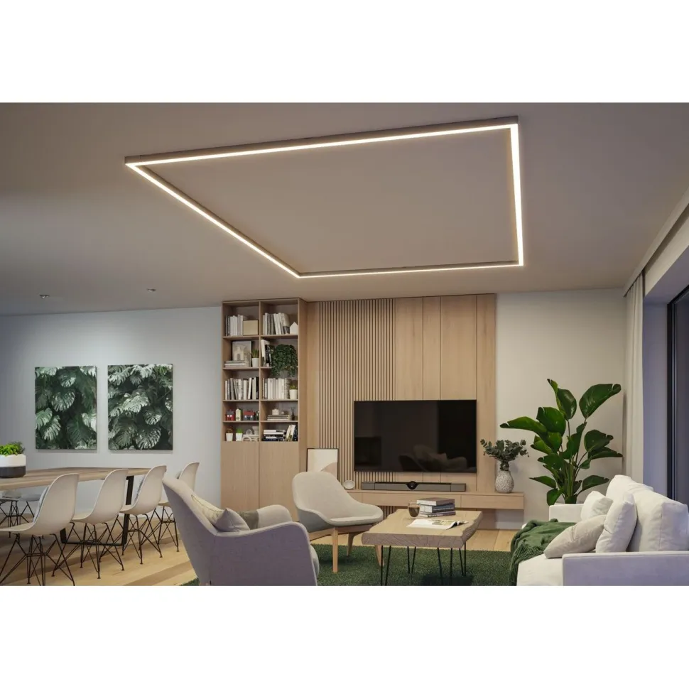 Modulaarinen LED-profiilivalaisin Linion Power Channel syöttävä 230/24V 100VA 1m signaalimusta