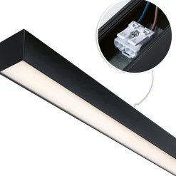 Modulaarinen LED-profiilivalaisin Linion Power Channel syöttävä 230/24V 100VA 1m signaalimusta