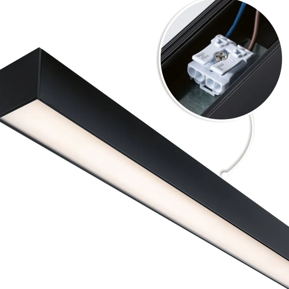 Modulaarinen LED-profiilivalaisin Linion Power Channel syöttävä 230/24V 100VA 1m signaalimusta