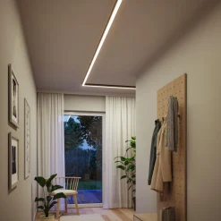Modulaarinen LED-profiilivalaisin Linion Power Channel syöttävä Zigbee 230/24V 150VA 1m mattakromi