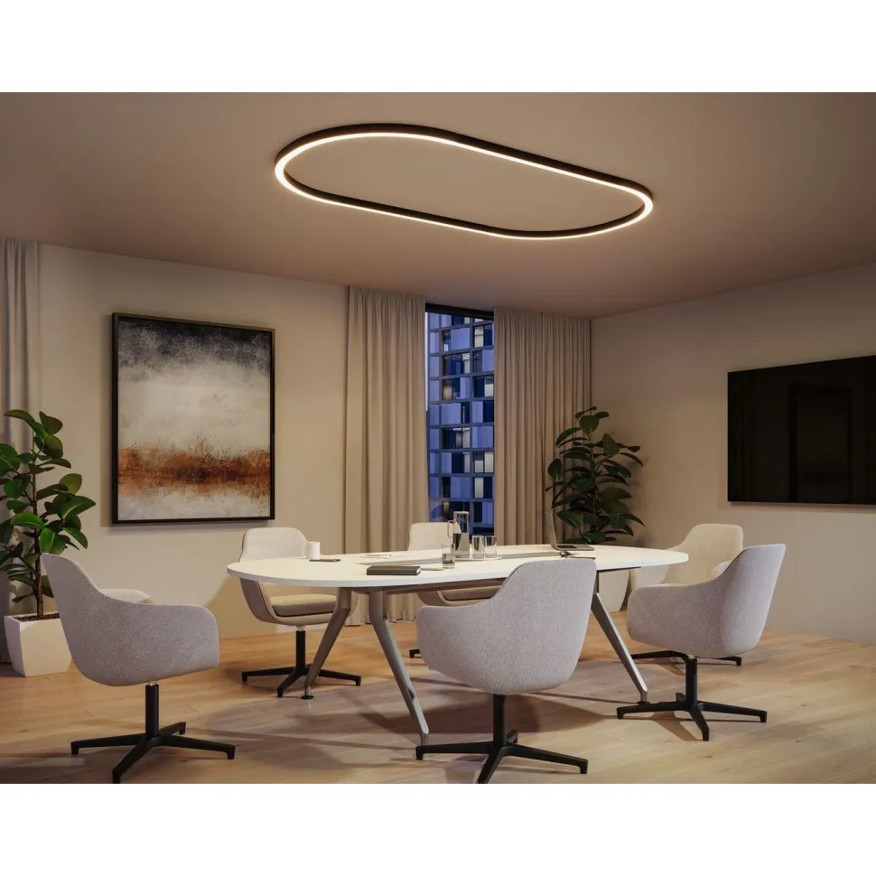 Modulaarinen LED-profiilivalaisin Linion Power Channel syöttävä Zigbee 230/24V 150VA 1m mattakromi