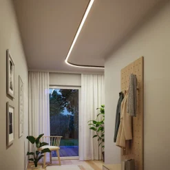 Modulaarinen LED-profiilivalaisin Paulmann Linion Light Channel Zigbee kaareva 24V 2x6.5W 3000K signaalimusta
