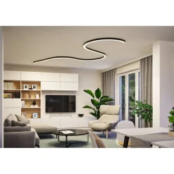 Modulaarinen LED-profiilivalaisin Paulmann Linion Light Channel Zigbee kaareva 24V 2x6.5W 3000K signaalimusta