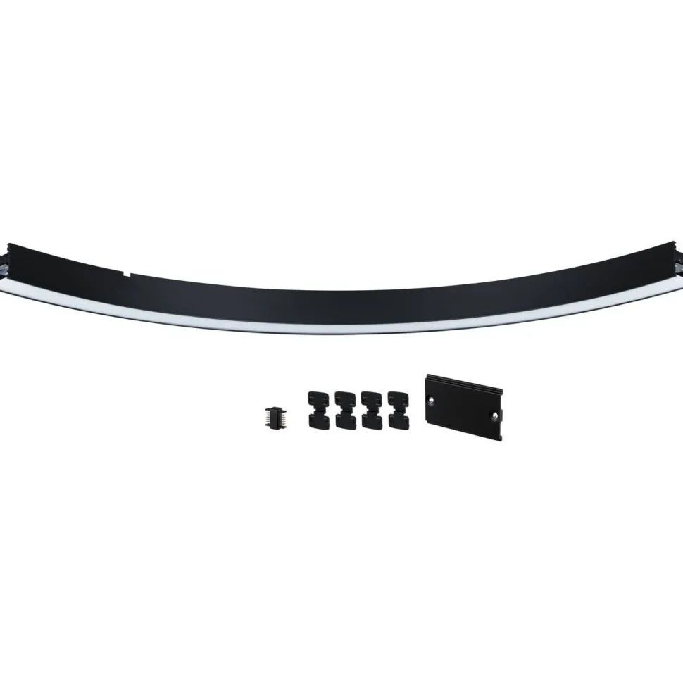 Modulaarinen LED-profiilivalaisin Paulmann Linion Light Channel Zigbee kaareva 24V 2x6.5W 3000K signaalimusta
