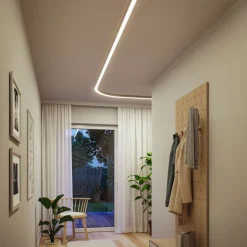 Modulaarinen LED-profiilivalaisin Paulmann Linion Light Channel Zigbee kaareva 24V 2x6.5W 3000K signaalimusta