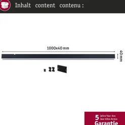 Modulaarinen LED-profiilivalaisin Paulmann Linion Light Channel Zigbee 0.5m 24V 8.5W 3000K mattakromi