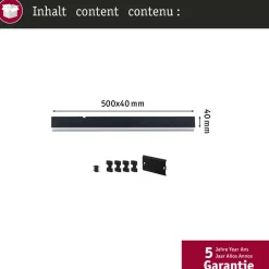 Modulaarinen LED-profiilivalaisin Paulmann Linion Light Channel Zigbee 0.5m 24V 8.5W 3000K mattakromi