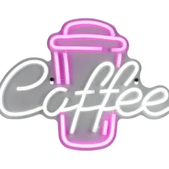 Neonkyltti/seinävalaisin Trio Coffee LED
