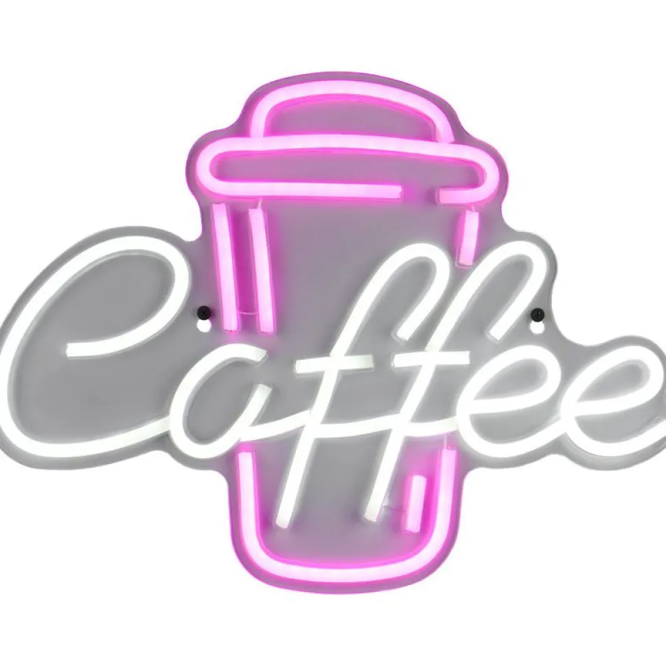 Neonkyltti/seinävalaisin Trio Coffee LED