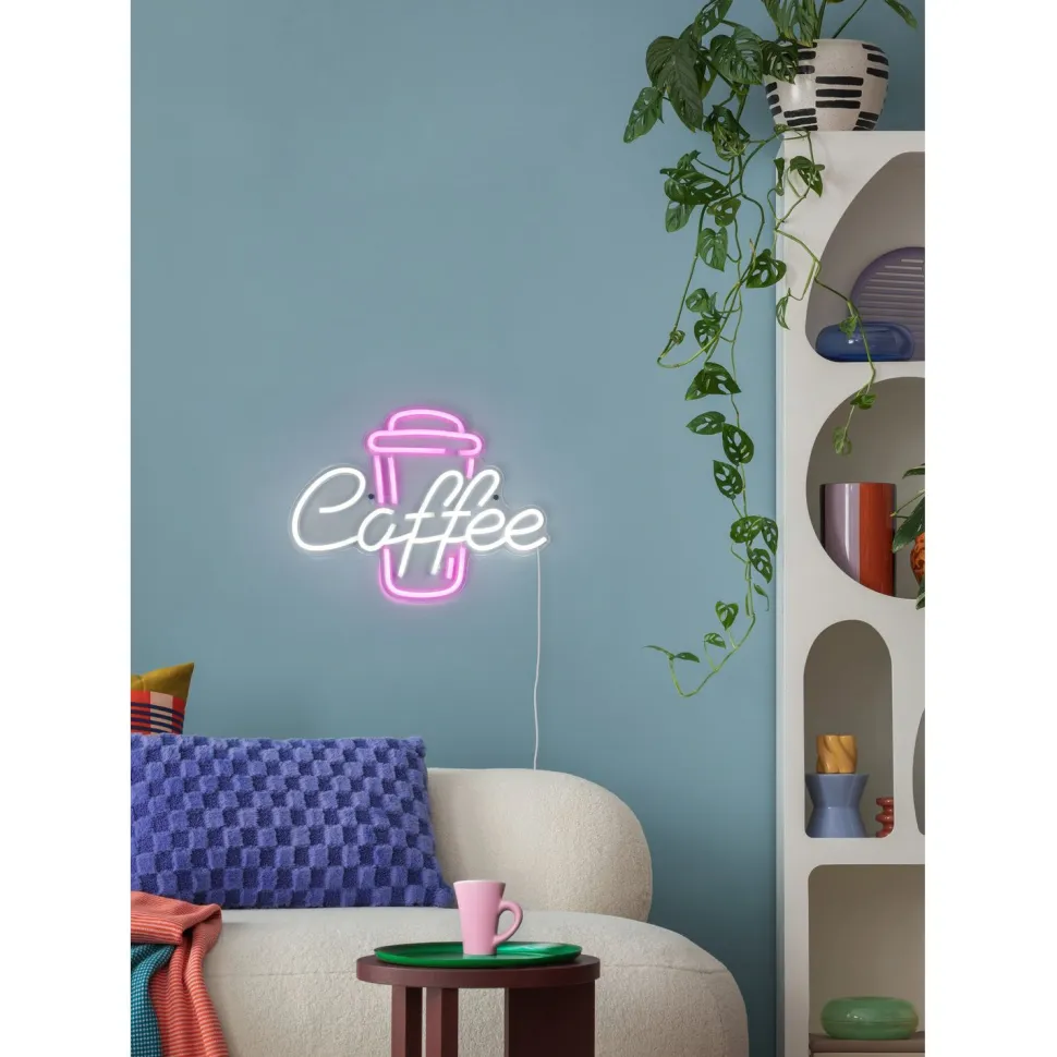 Neonkyltti/seinävalaisin Trio Coffee LED