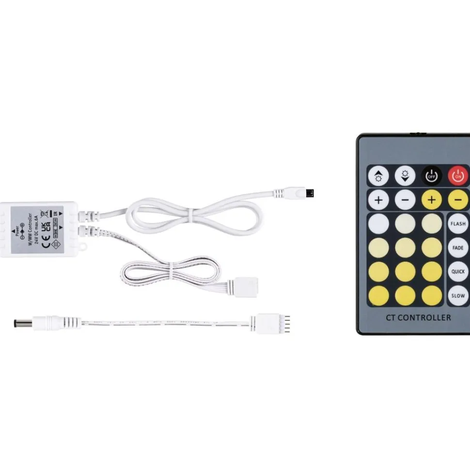 Ohjain kaukosäätimellä Paulmann MaxLED Tunable White, DC 24V, max.144W