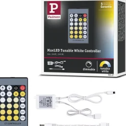 Ohjain kaukosäätimellä Paulmann MaxLED Tunable White, DC 24V, max.144W