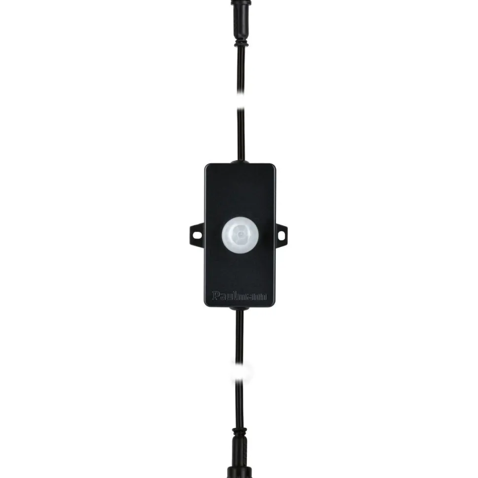 Ohjain liiketunnistimella Paulmann Park + Light, IP44, max.24W, musta