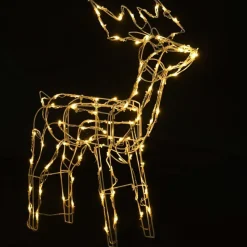 3-osainen Poro jouluvalokoriste, 229 LED-valoa, lämmin valkoinen