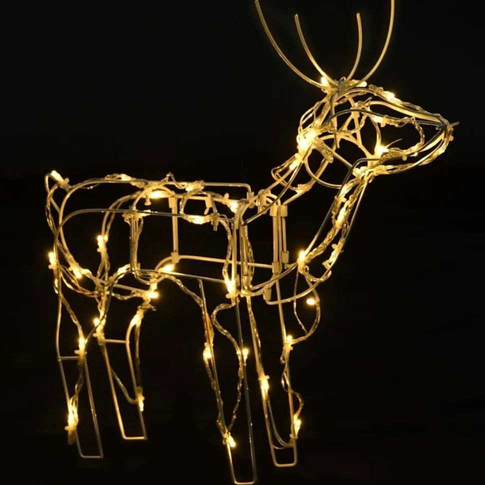 3-osainen Poro jouluvalokoriste, 229 LED-valoa, lämmin valkoinen