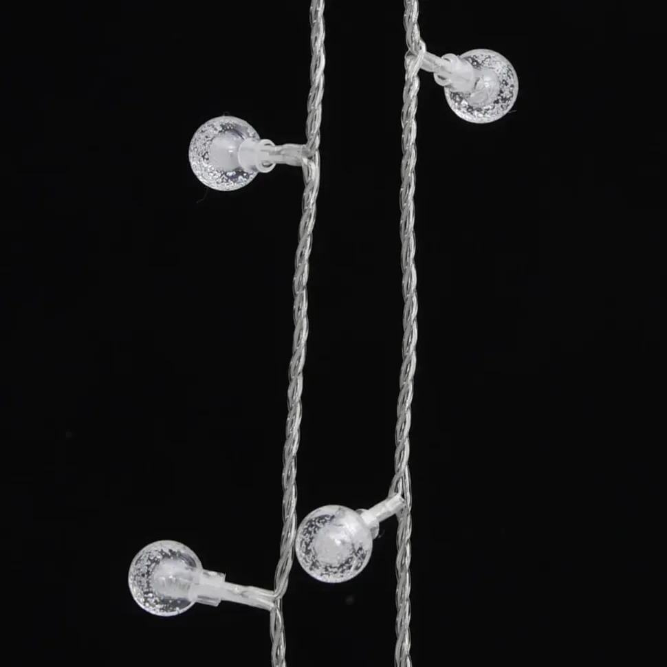 Pallo keijuvalonauha 20 m 200 LED-valoa kylmä valk. 8-toiminen