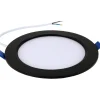 Paneelivalaisin Led Energie 12W 3CCT Ø171mm, musta pyöreä, uppoasenteinen himmennettävä