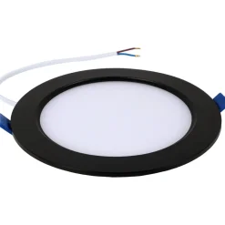 Paneelivalaisin Led Energie 12W 3CCT Ø171mm, musta pyöreä, uppoasenteinen himmennettävä