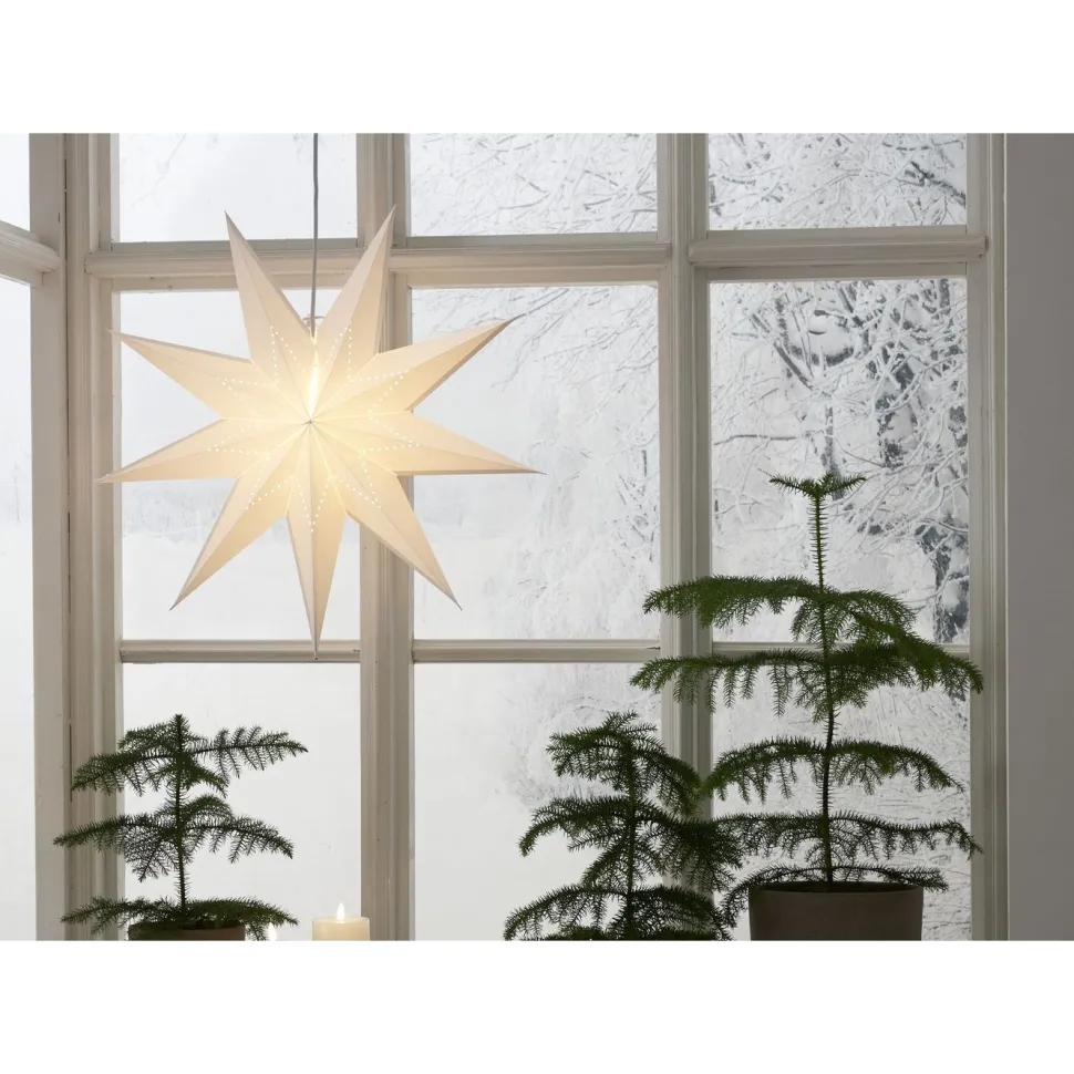 Paperitähti Star Trading Lysa, 60cm, valkoinen