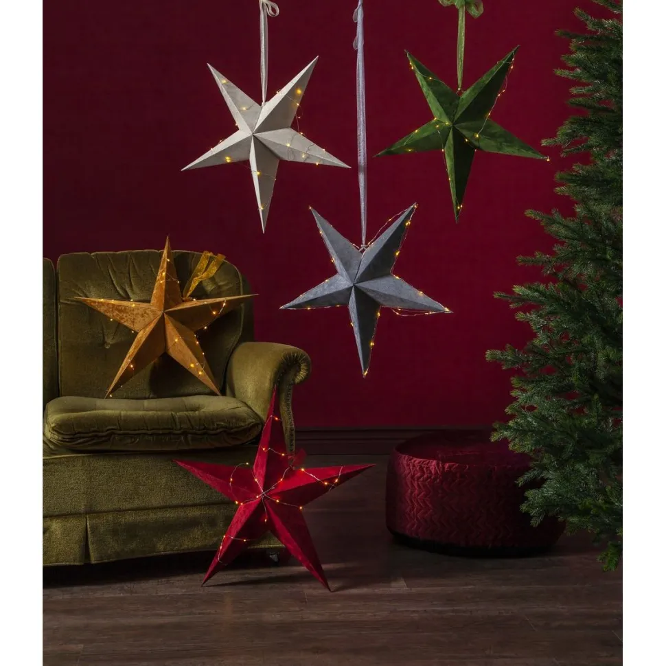 Paperitähti Star Trading Velvet Ø600x210mm kulta