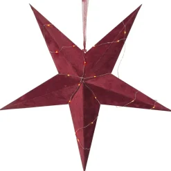 Paperitähti Star Trading Velvet Ø600x210mm punainen