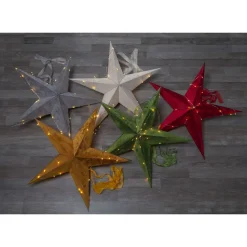 Paperitähti Star Trading Velvet Ø600x210mm punainen