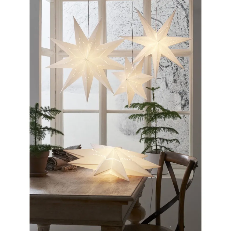 Paperitähti Star Trading Lysa, 70cm, valkoinen