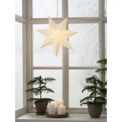 Paperitähti Star Trading Lysa, 43cm, valkoinen