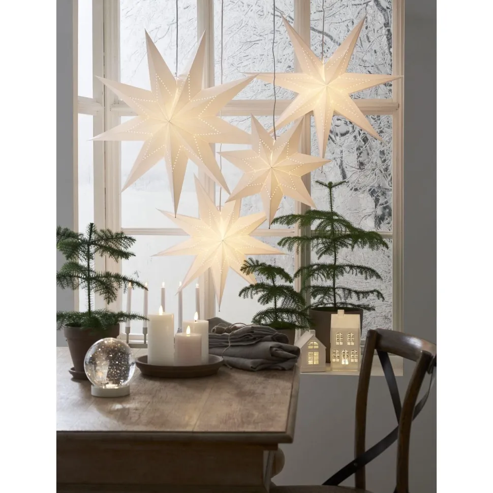 Paperitähti Star Trading Lysa, 43cm, valkoinen