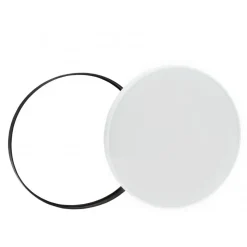 Plafondi Spectrum Nymphea Ø250x52mm CCT 3000/4000/6000K IP54 18W valkoinen/musta