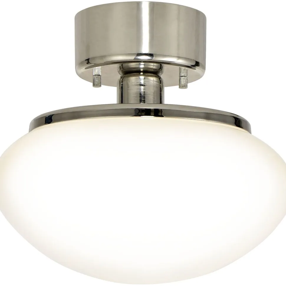 Plafondi Aneta Lighting August New, metalli/lasi, E27, musta/valkoinen