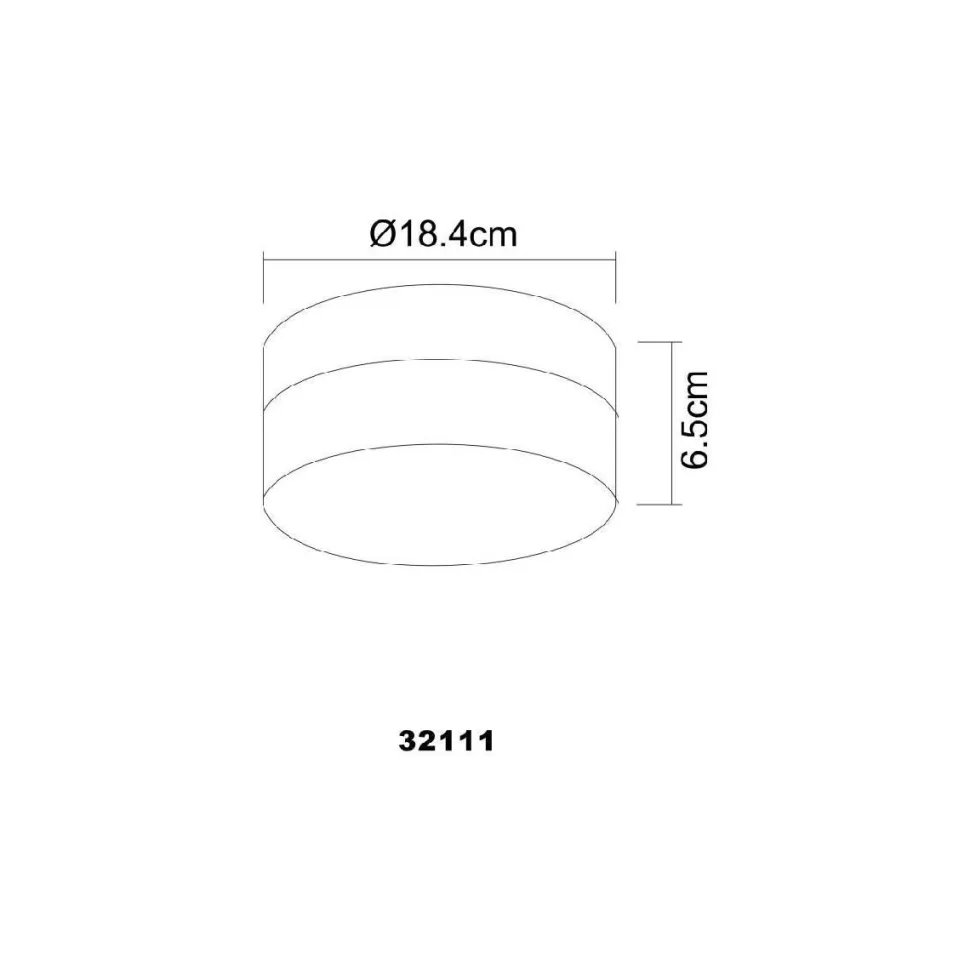 Plafondi Globo Vranos Ø18,5cm 60W valkoinen