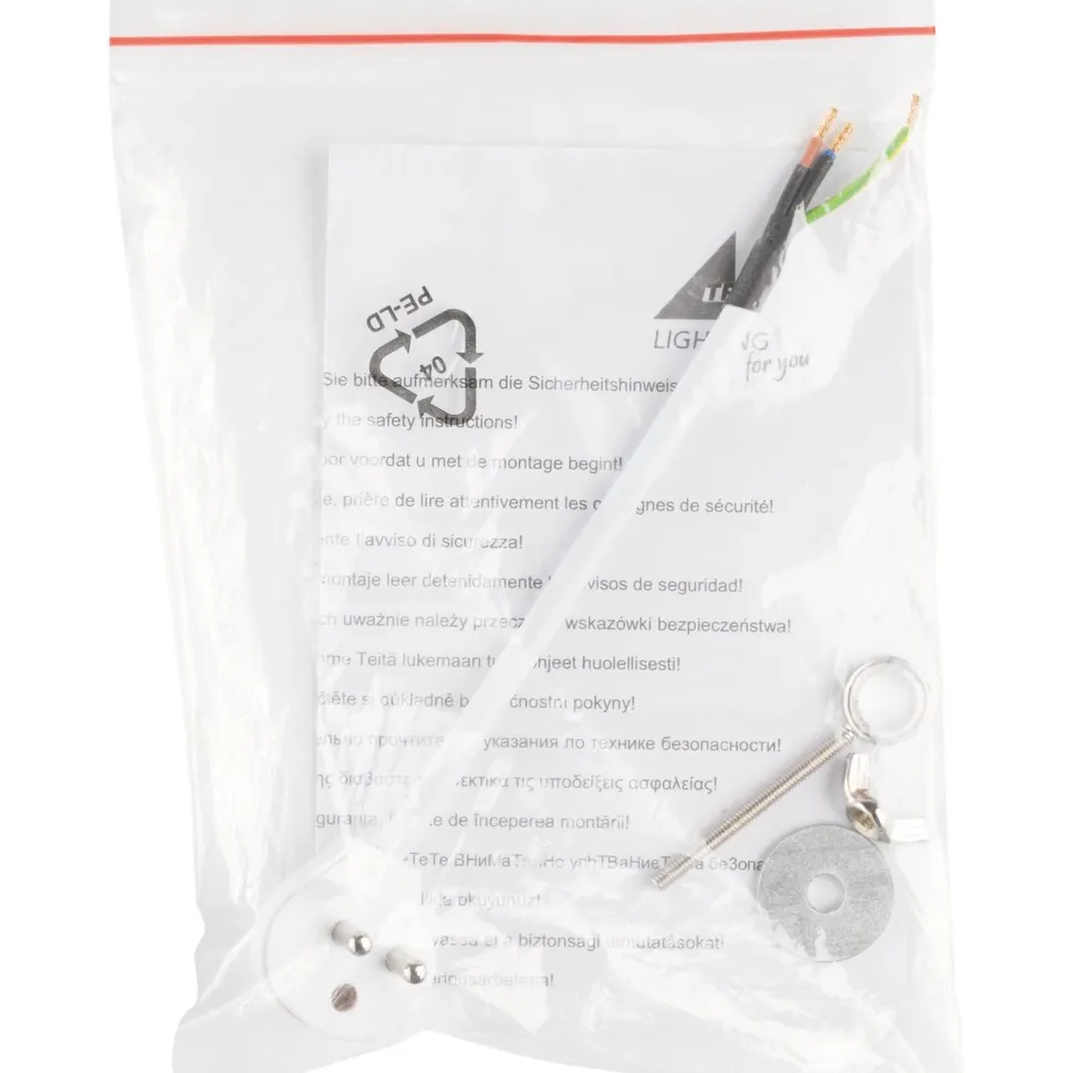 Plafondin asennussarja Trio ø205 mm valkoinen
