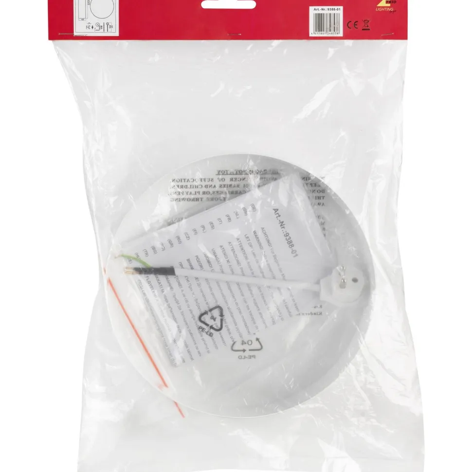 Plafondin asennussarja Trio ø205 mm valkoinen