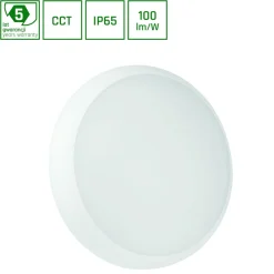 Plafondi Spectrum Nymphea City Pro Ø330mm 18W IP65 CCT 2700/4000/6000K valkoinen