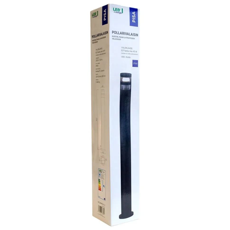 Pollarivalaisin LED Energie Pisa E27 800 mm pyöreä valkoinen