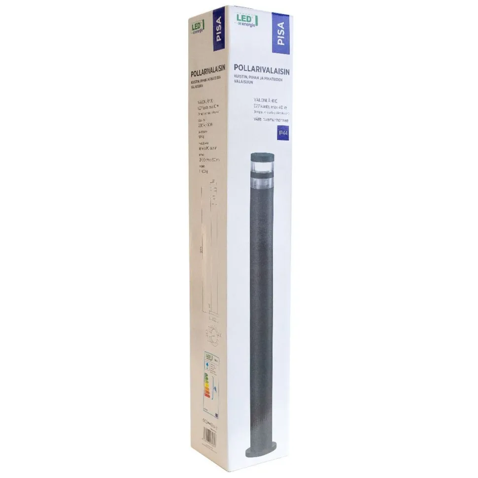 Pollarivalaisin LED Energie Pisa E27 800 mm pyöreä valkoinen