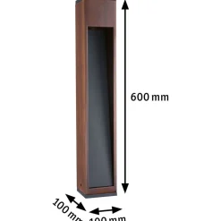 Pollarivalaisin Paulmann Trabia IP44, 40cm, 3000K, GU10, puu